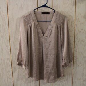 The Limited Women's Gold 3/4" Blouse - Size Small - Pre-Owned